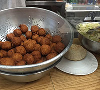 The famous falafel balls. So good.